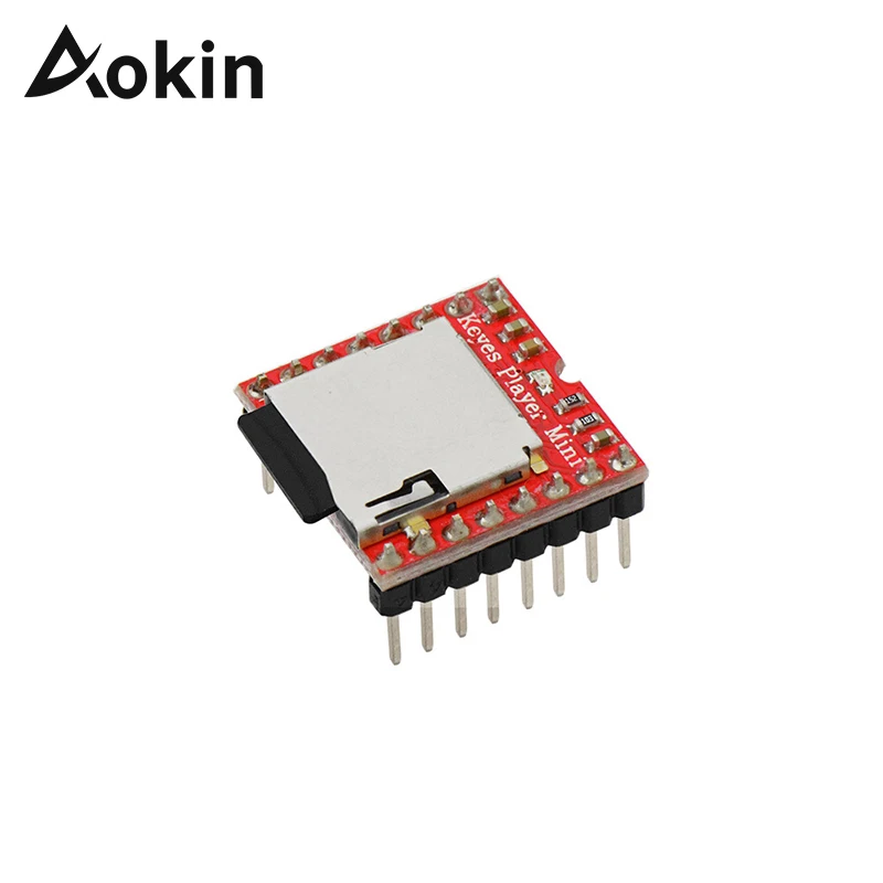 

Aokin for Arduino Mini MP3 Player MP3 Module TF Card U Disk Audio Voice Module Board DF Play Mini MP3