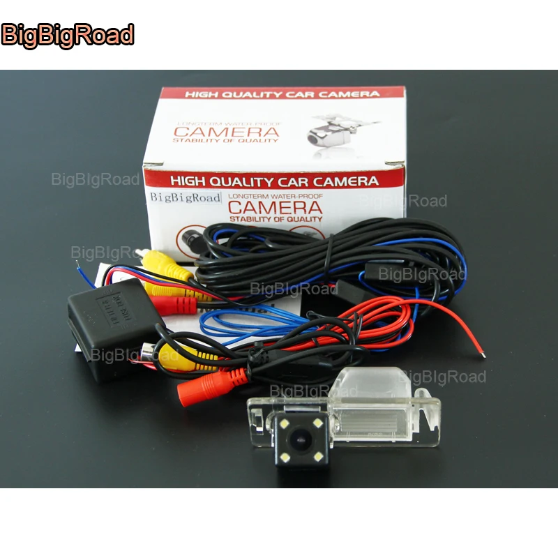 

BigBigRoad Car Rear View Reverse Parking Camera With Power Relay / Filter For Buick Encore GL8 Lacrosse Envision Night Vision