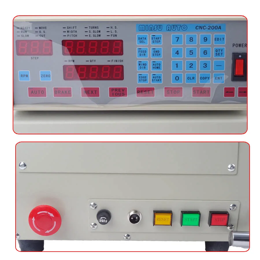 Imagem -05 - Máquina de Enrolamento de Bobina Enrolador Automático de Bobina de Computador Cnc para Fios de 110220 mm 0.03 v