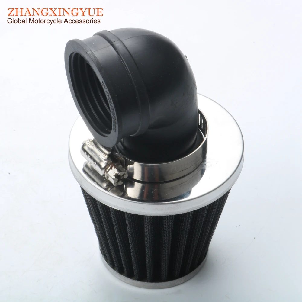 38mm 90 degree angle modified high performance air filter for GY6 50cc ATV Kart 139QMB