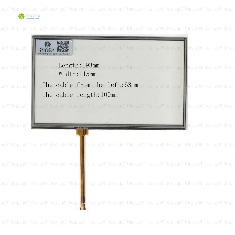 

ZhiYuSun KDT-6247 8inch 193mm*115mm 4Wire Resistive TouchScreen Panel Digitizer 193*115 this is compatible