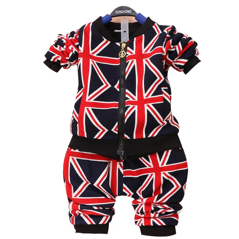 

2015 new spring baby clothing suit 1-3 yearbaby Europe Style harem pants 1set Cartoon baby boy set new born baby set HES