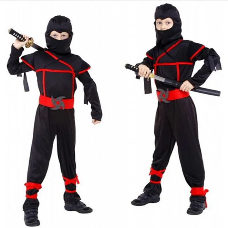 Costumes de Cosplay Ninja pour garçons, Costumes pour enfants, décorations fantaisie de fête d'halloween