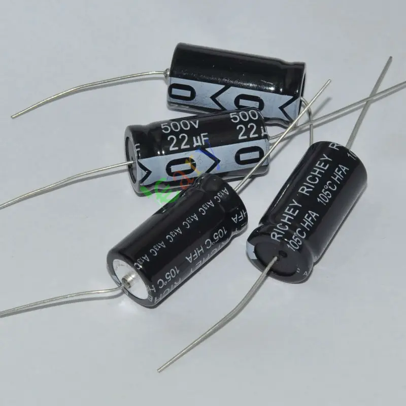 

Wholesale and retail 20pc 500V 22uf 105C long copper leads Axial Electrolytic Capacitor audio amps free shipping