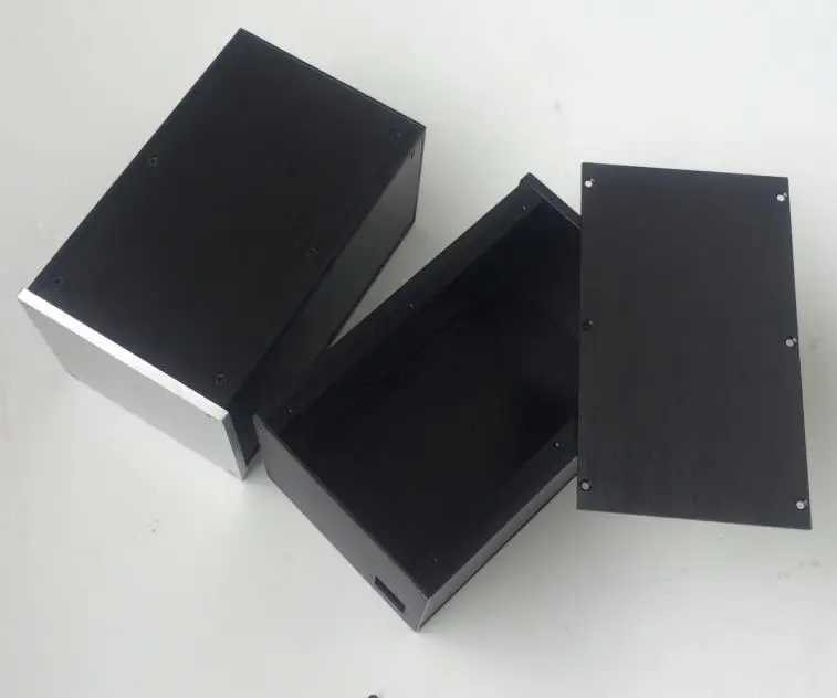 1 قطعة 1614 الألومنيوم المضخم الضميمة/حالة/مضخم الهيكل أمبير صندوق الهيكل متعدد الأغراض