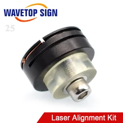 WaveTopSign dispositivo de calibración de ruta láser, Kit de alineación de regulador de luz para máquina de corte láser CO2 para ajustar el láser Collimate