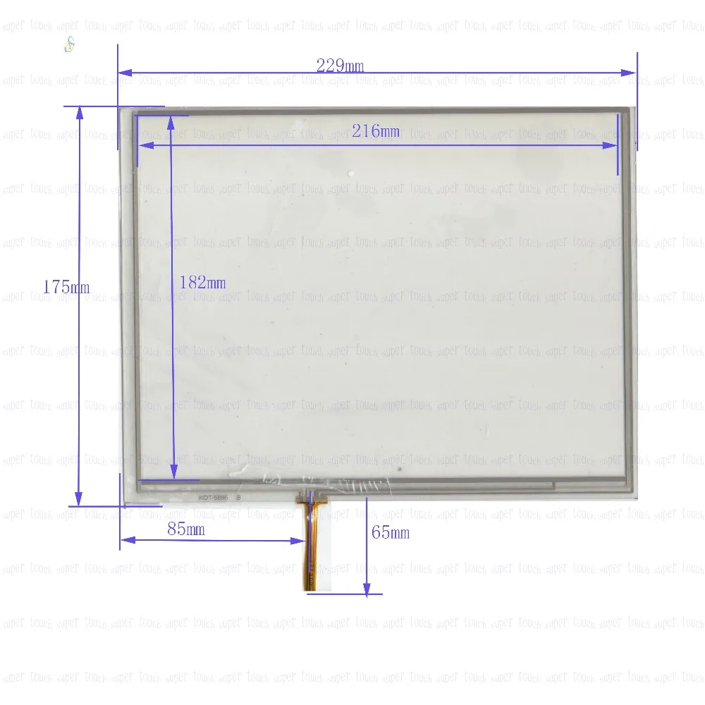 

ZhiYuSun 229mm*175mm KDT-5886 10inch Touch Screen glass 4 wires resistive USB touch panel overlay kit 229*175 TOUCH SCREEN