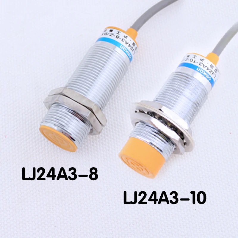 M24 8mm 10mm DC6~36V Cylinder Inductive Proximity Sensor Switch LJ24A3-8(10)-Z/BX/AX/CX/BY/AY/CY/EX/DX 2/3/4-wire PNP/NPN NO NC