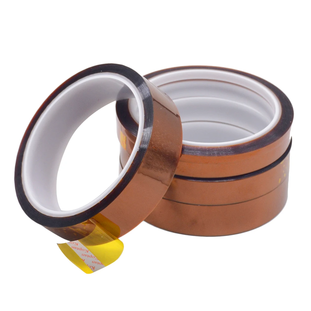 1PC 33M Length Heat Resistant Tape High Temperature Adhesive Insulation Tape 3MM 5MM 8MM 10MM 12 15 20 25 30 MM Width