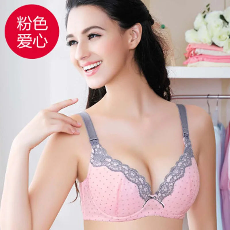 Cotton Maternity Bra Nursing Bra Feeding For Pregnant Women Plus Size B C D Flower Underwear With Wire Cheap Clothes China