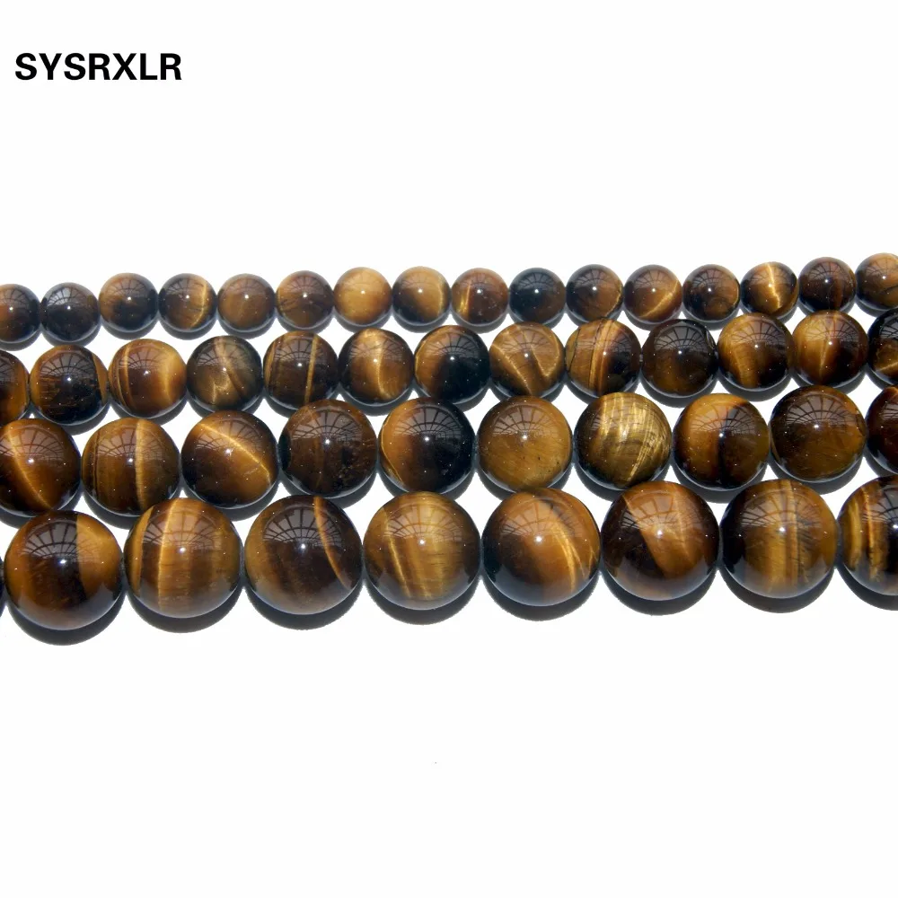 Hot Sale Natural Stone Yellow Tiger Eye Beads 15\