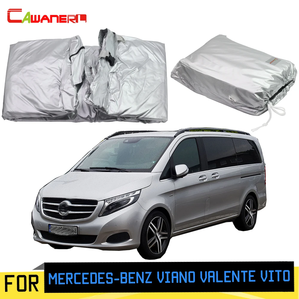 

Cawanerl Full Car Cover Outdoor Anti-UV Sun Rain Scratch Snow Protector MPV Cover Windproof For Mercedes-Benz Viano Valente Vito