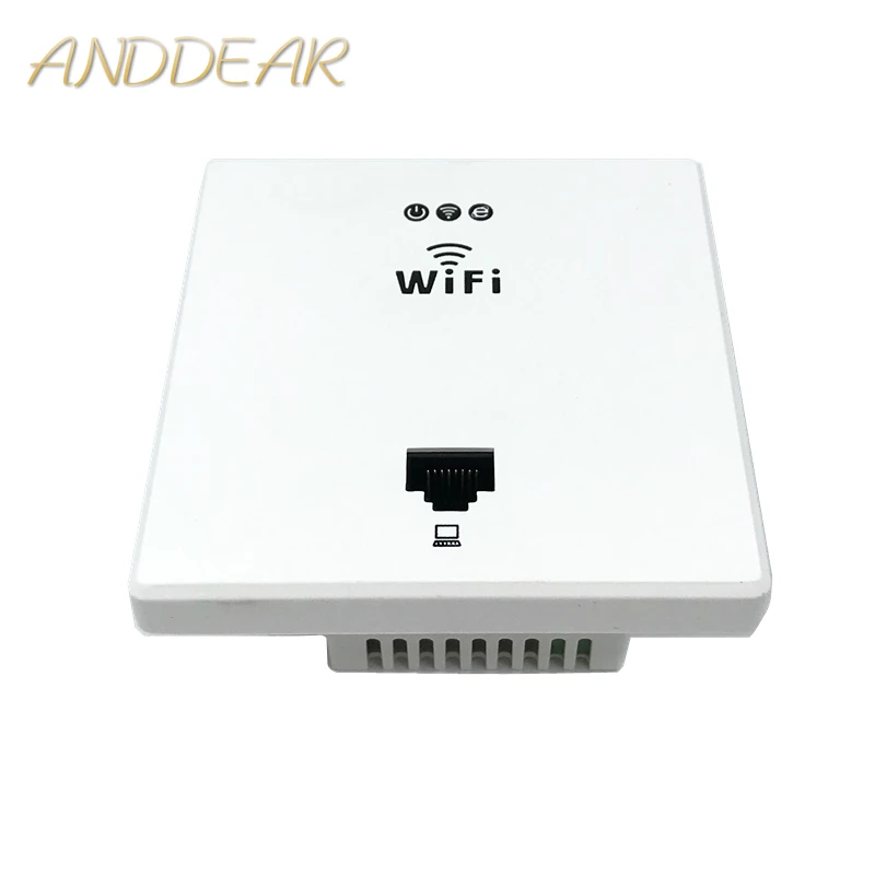 ANDDEAR White Wireless WiFi in Wall AP High Quality Hotel Rooms Wi-Fi Cover Mini Wall-mount AP Router Access Point