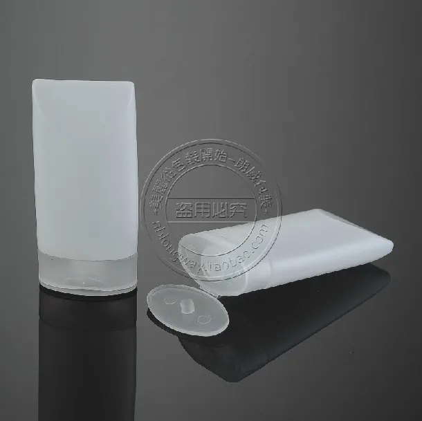 

Capacity 40ml 50pcs/lot factory wholesale transparent soft tube ,plastic tube lip tube make up with 3 parts