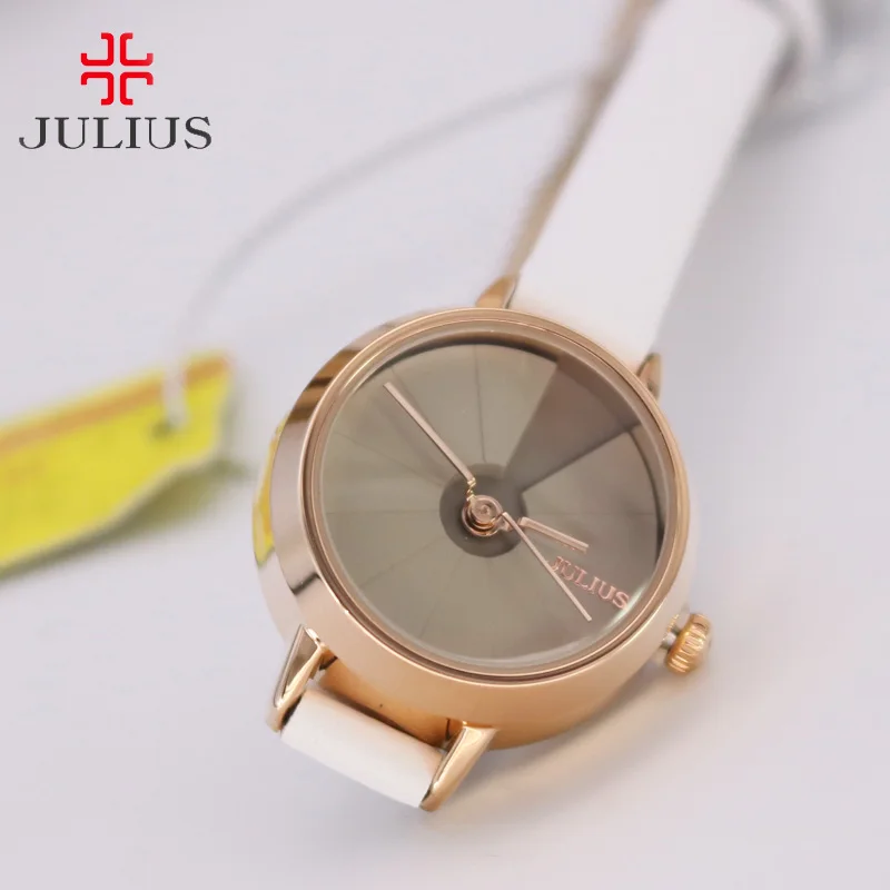 Top Julius Lady Children Women\'s Watch Retro Bending Fashion Hours Mini Cute Dress Bracelet Leather Party Girl Birthday Gift