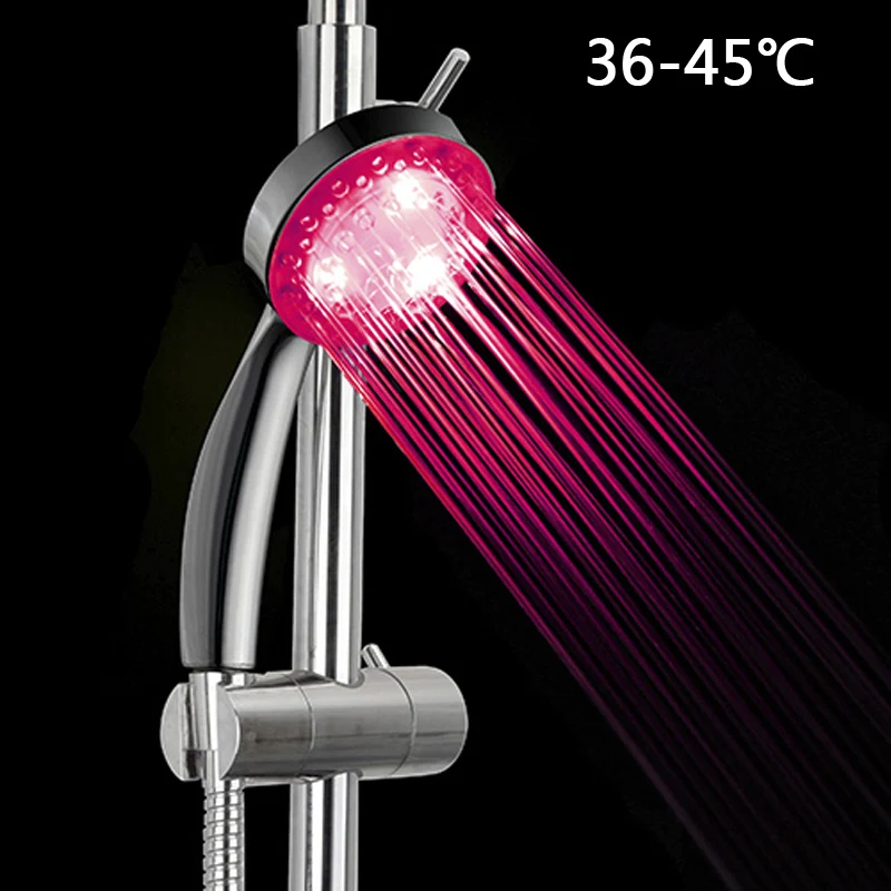 LED Changing Shower Head water Temperature Sensor Sensing Bathroom Nozzle Automatic Control Colorful Sprinkler Led Shower head
