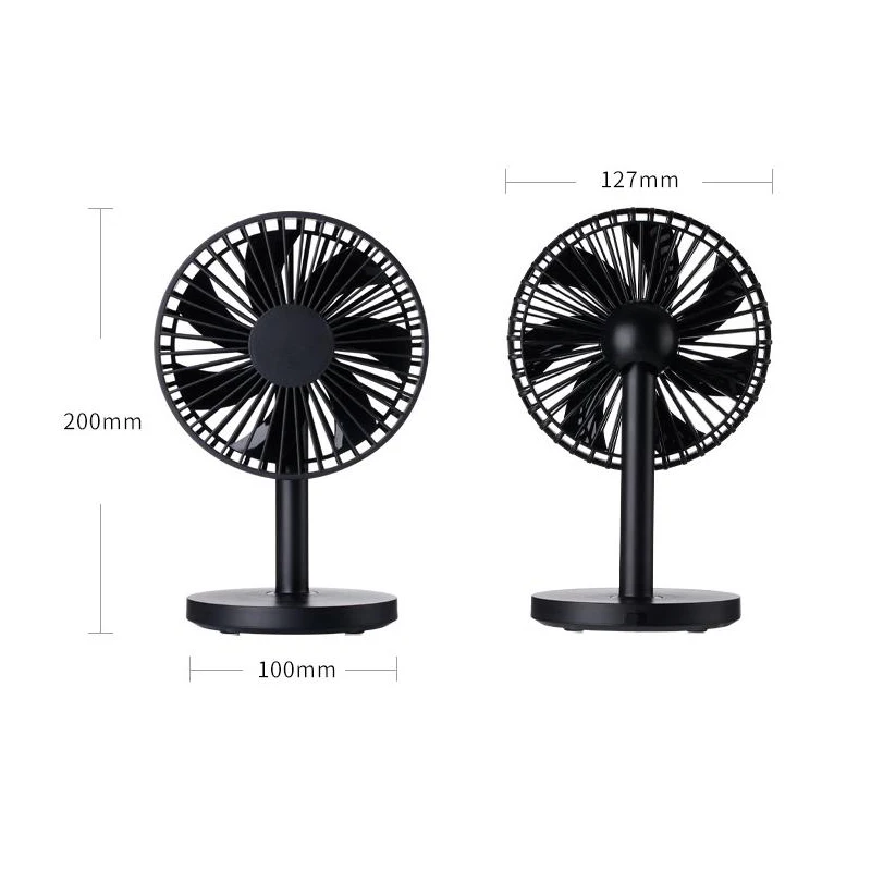 مروحة سطح مكتب usb محمولة ، فائقة الصمت ، إبداعية ، بسيطة ، usb ، سبع أوراق