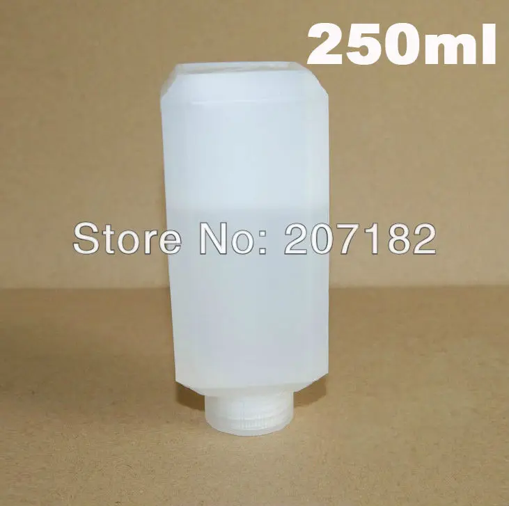 (100pcs/lot) 250ml / 250g Square HDPE Acid and Alkali Resistant Small Cap Plastic Bottle,Liquid Bottle, Reagent Bottle