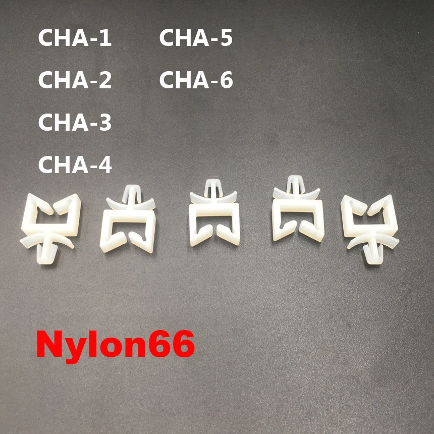 100pcs CHA-6 11X15 11*15 Nylon66 Square Wire Managmen Clip PCB Board Hole Zip Rivet Insert Plug Clamp Cable Fixed Seat