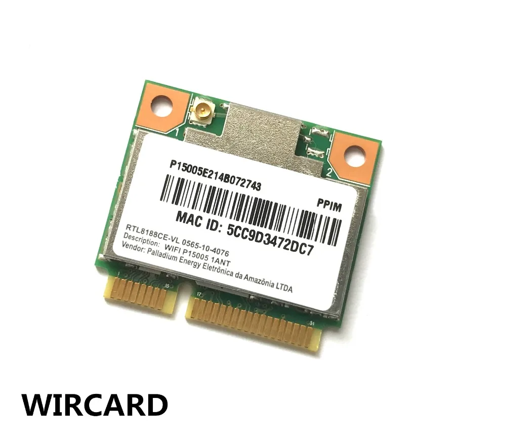 WIRCARD Realtek Rtl8188ce Wireless Wlan Wifi Card Acer Asus Toshiba 150mbps Half Mini Pci-e For Laptop Network Modem 802.11bgn