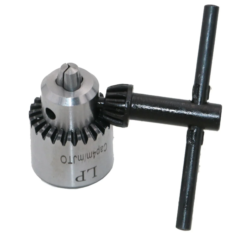 4Pcs High-Carbon Steel Miniature Motor Drill Chuck Clamping 0.3mm-4mm With Drill Chuck 5MM Clamp Connection Shaft And Wrench