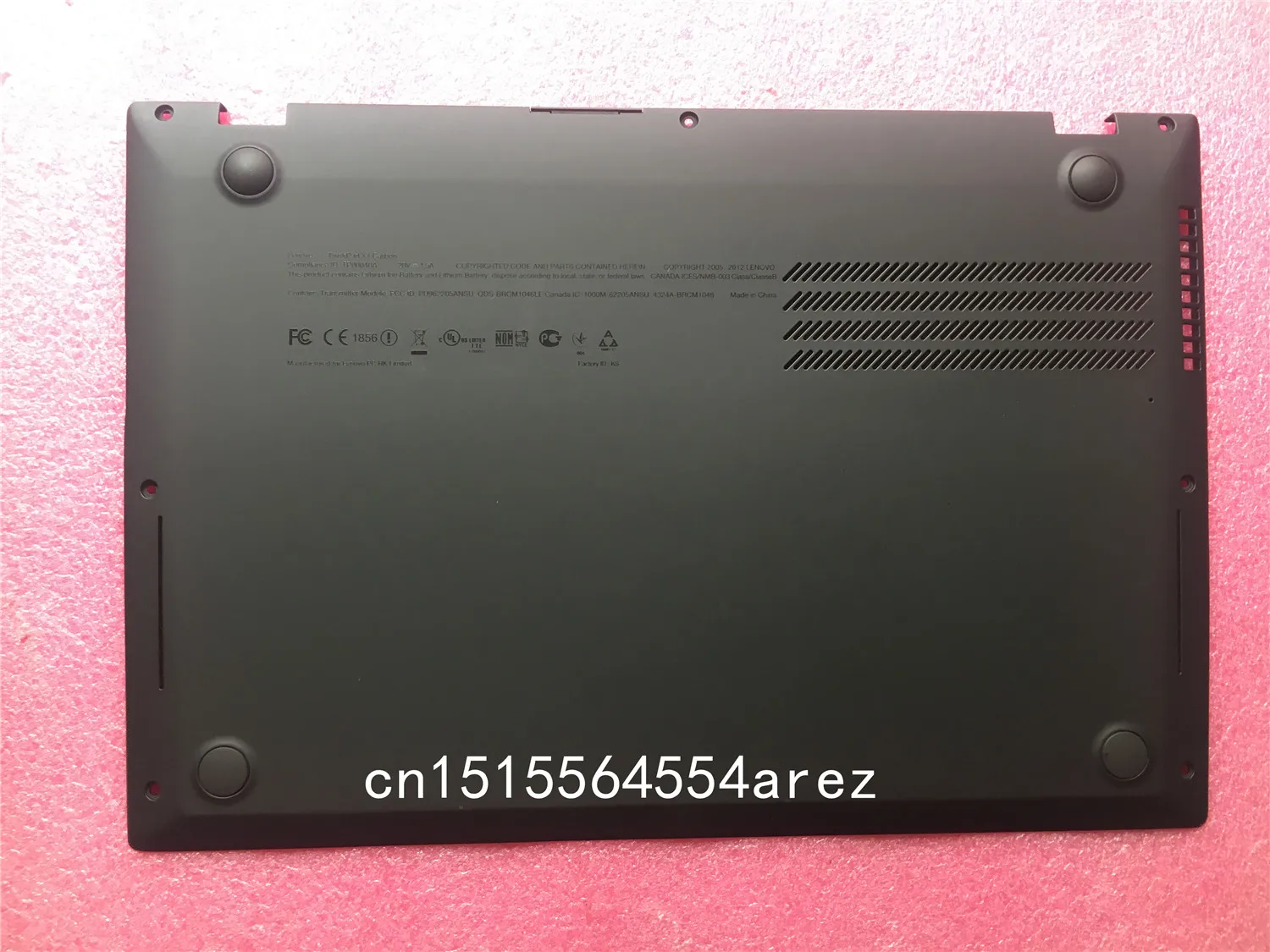 Imagem -03 - Original para Lenovo Thinkpad x1 Carbono 1st Gen tipo 34xx 2013 Case Capa Base a Capa Inferior com Alto-falante 04w3910 Novo