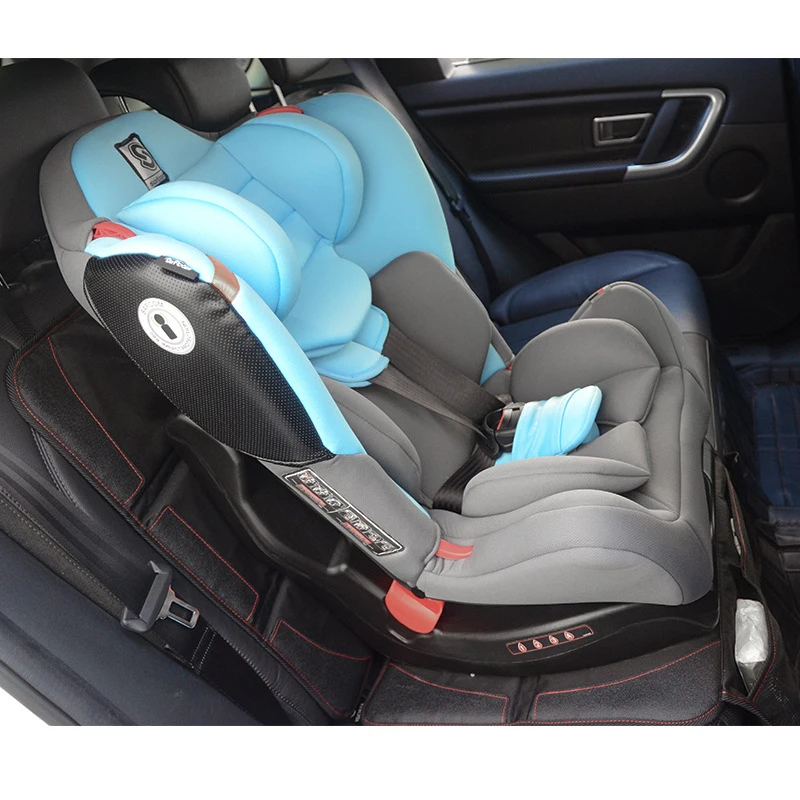 Baby Car Seat Under Protector Mat Universal Kid\'s Oxford Cotton Luxury Waterproof Material Pad Cover With Pocket Auto Accessory