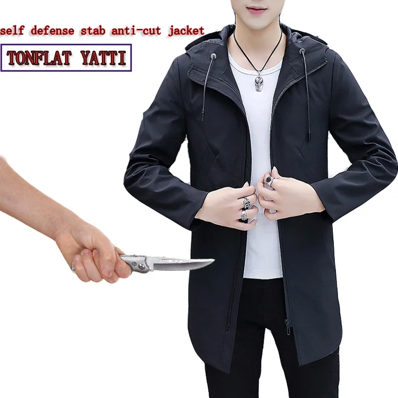 Security & Protection Self Defense Supplies Anti-cut Anti-corte Anti-stab Jacket Stealth Fashion Casual Safety Clothing