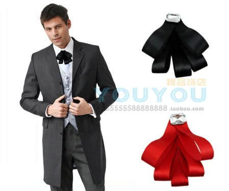 New Free Shipping fashion male MEN'S wedding Korean Men and women dress tie long sleeved shirt collar tie wholesale Headdress