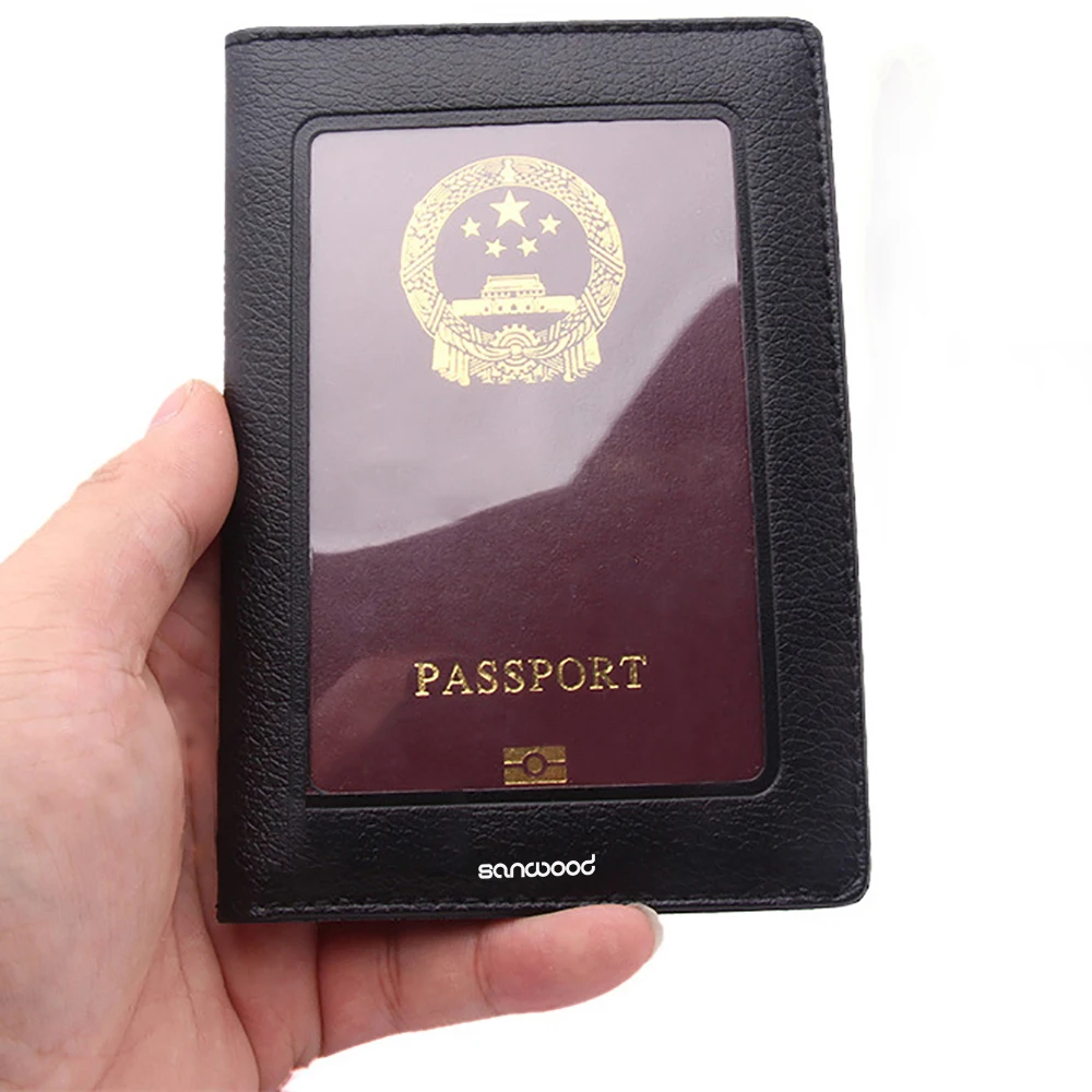 Fashion Passport ID Card Document PVC Cover Case Holder Travel Card Holder Fits Standard Passport Small Wallet For Women And Men