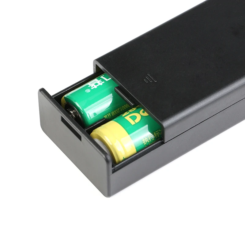 2*18650 ผู้ถือกล่องแบตเตอรี่กรณีSeriesกล่องสวิทช์และฝาครอบปลั๊กDCสำหรับ 2x18650 DIYแบตเตอรี่ผู้ถือ