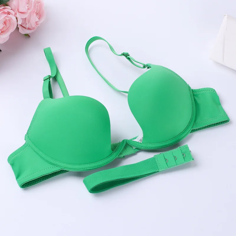 Sexy Lady bra Big Size 3/4 Cup women Bra 8 Color Deep V Bra Underwear Large AB Big Size deep u bra push up brassiere