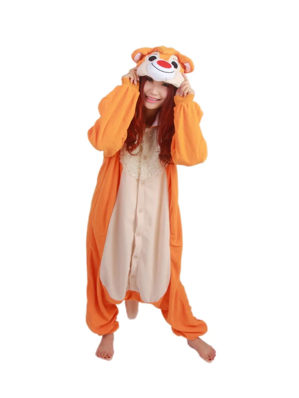 Chipmunk Onesie Animal Kigurumi For Adults Halloween Carnival Party Clothing Fleece Kigu Festival Costumes