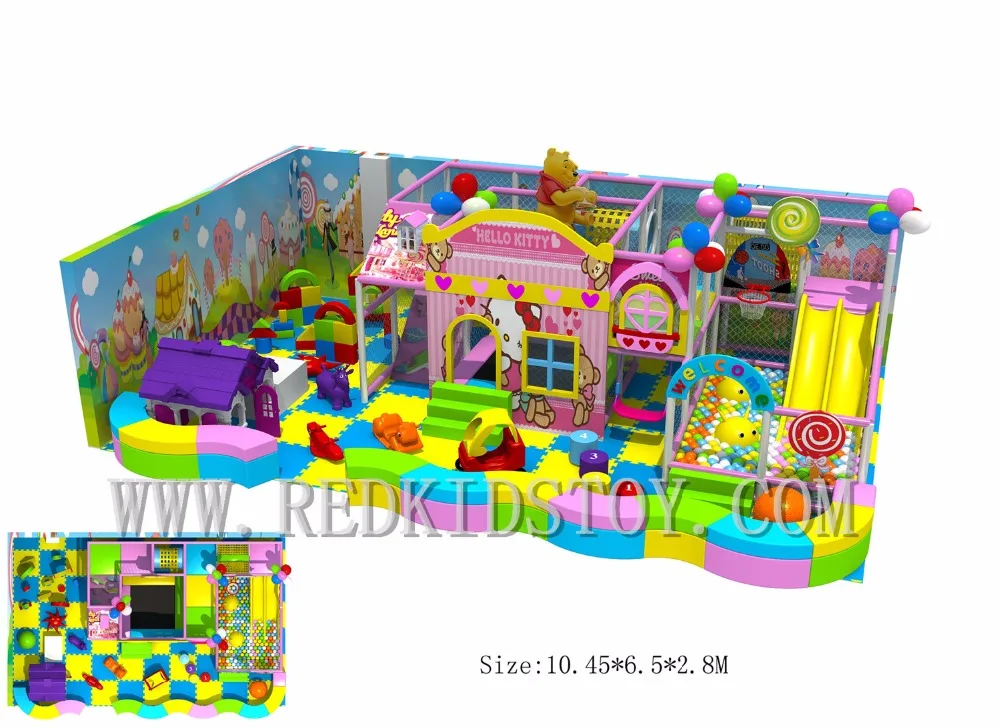 Exported to Cambodia CE Approved Kindergarten Indoor Play Structure Eco-friendly 160510