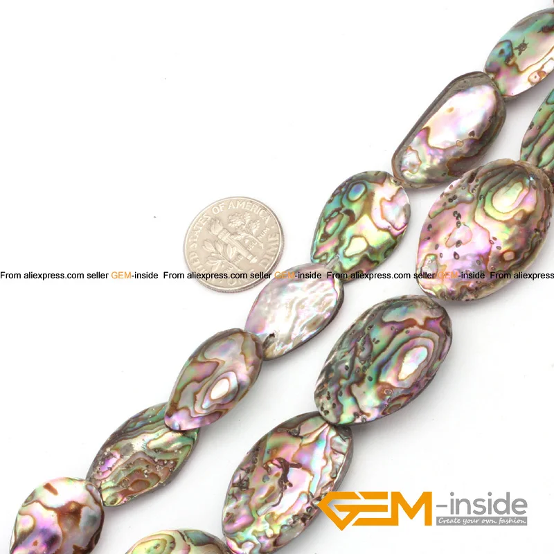 Marquise Rainbow Abalone Shell Natural Shell Beads Loose Beads For Jewelry Making Beads 2 Pcs & 6 Pcs Wholesale Free Shipping