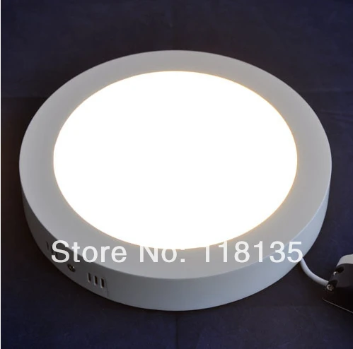 Freeshipping Surface Mounted LED Panel light Warmwhite/Cool White For Kitchen AC85-265V 12W 860LM Round LED Ceiling Lamp