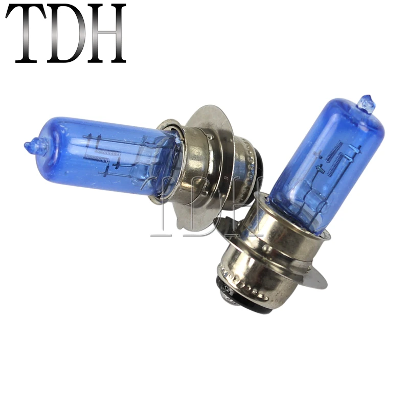 Motorcycle ATV Replacement Bulbs 35W Blue Glass Filament Headlight Bulbs Universal For Honda Kawasaki Yamaha YFZ WR 250 450