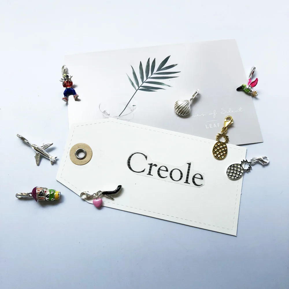 Airliner Airplane Hummingbird Shell Pineapple High Heels Charm Pendant, 2019 Fashion New Jewelry Trendy 925 Sterling Silver Gift