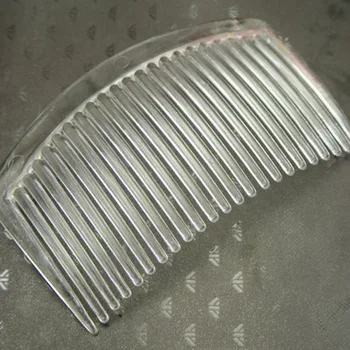 Os grampos lisos plásticos claros do cabelo para senhoras, Pin lateral dos pentes, presenca, 82x50mm, 10 PCes