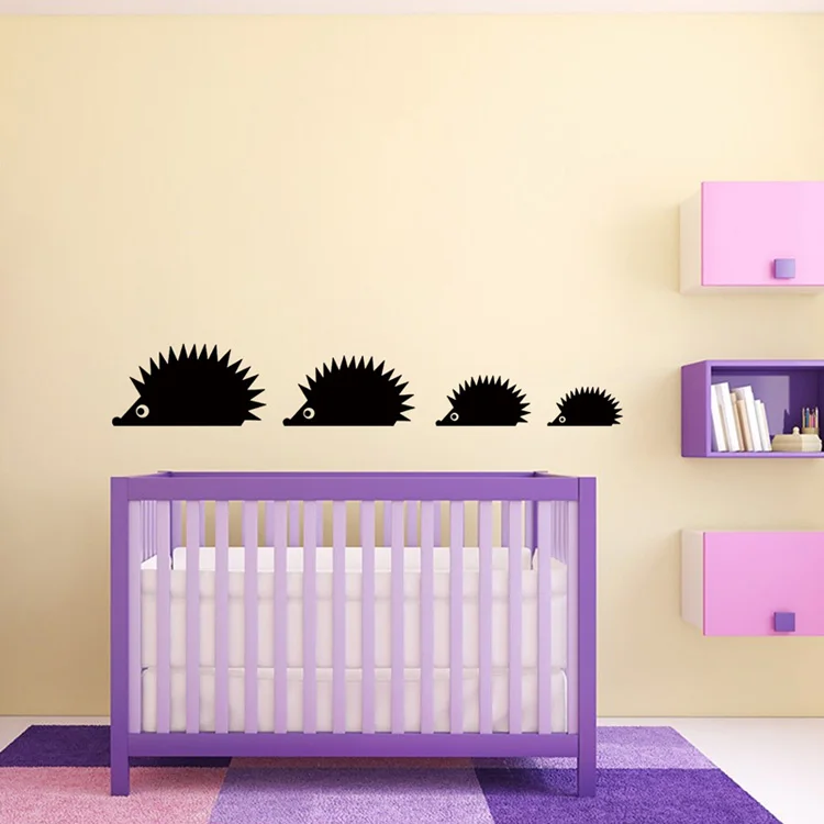 Kreative Igel-Wandaufkleber für Wohnzimmer, Kinderzimmer, Hintergrunddekoration, Wandbild für Heimdekoration, selbstklebende Tapete – Detail 5