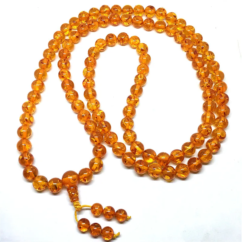 High Quality Unique 6mm/8mm/10mm Buddism 108 Mala beads Stone Prayer Beads Tasbih Allah Prayer Rosary