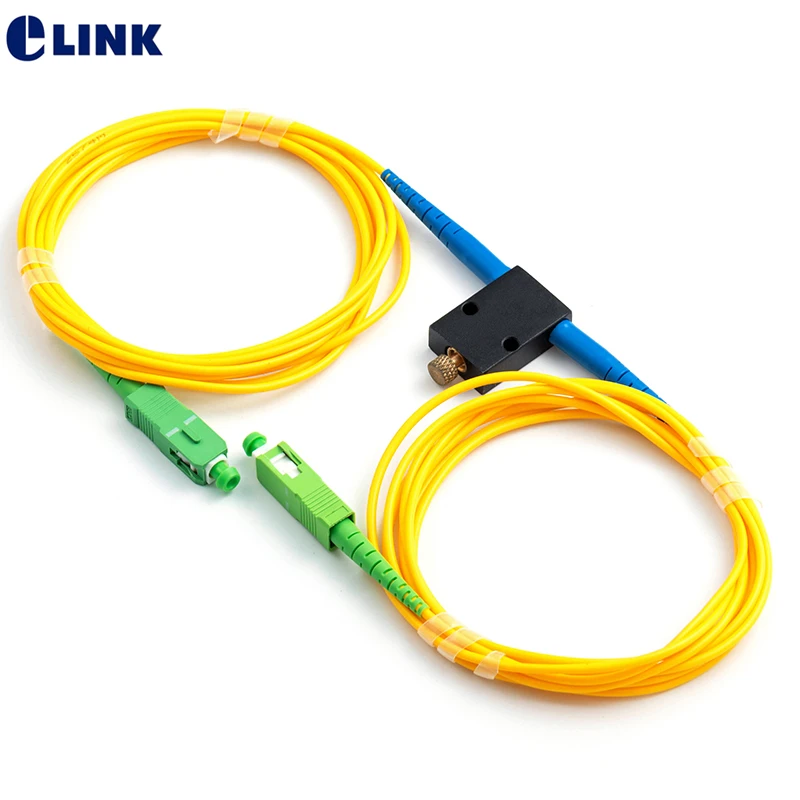 

Fiber attenuator adjustable SC APC 0-60dB In-line Mechanical variable online type optical ftth UPC Singlemode Simplex ELINK