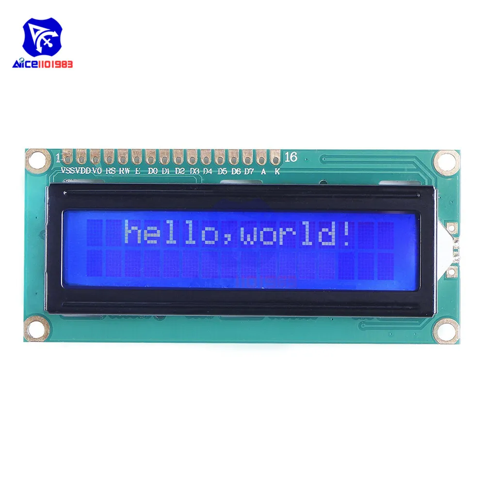 LCD1602 Display-Bildschirm mit Hintergrundbeleuchtung LCD-Display-Modulplatine 16*2 Zeichen 1602 für Arduino Roboter 5V – Detail 5