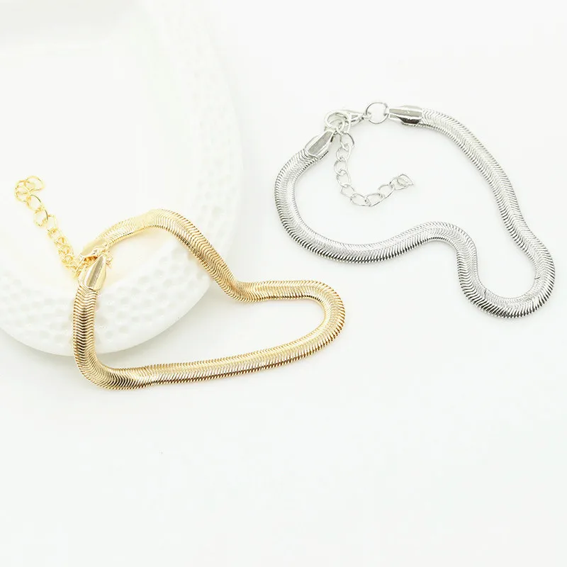 Antique Punk Bracelets for Women Men Summer Bohemian Minimalist Jewelry Fashion Personality Snake Chain Bracelet