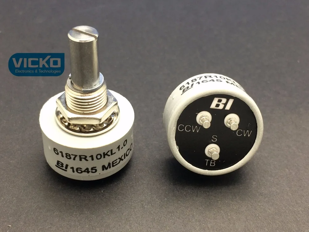 BI conductive plastic potentiometer 360 degree without limit 6187R 6187R-10K 6187R-1K 6187R-5K 6187R-2K 1K 2K 5K 10K 20K switch