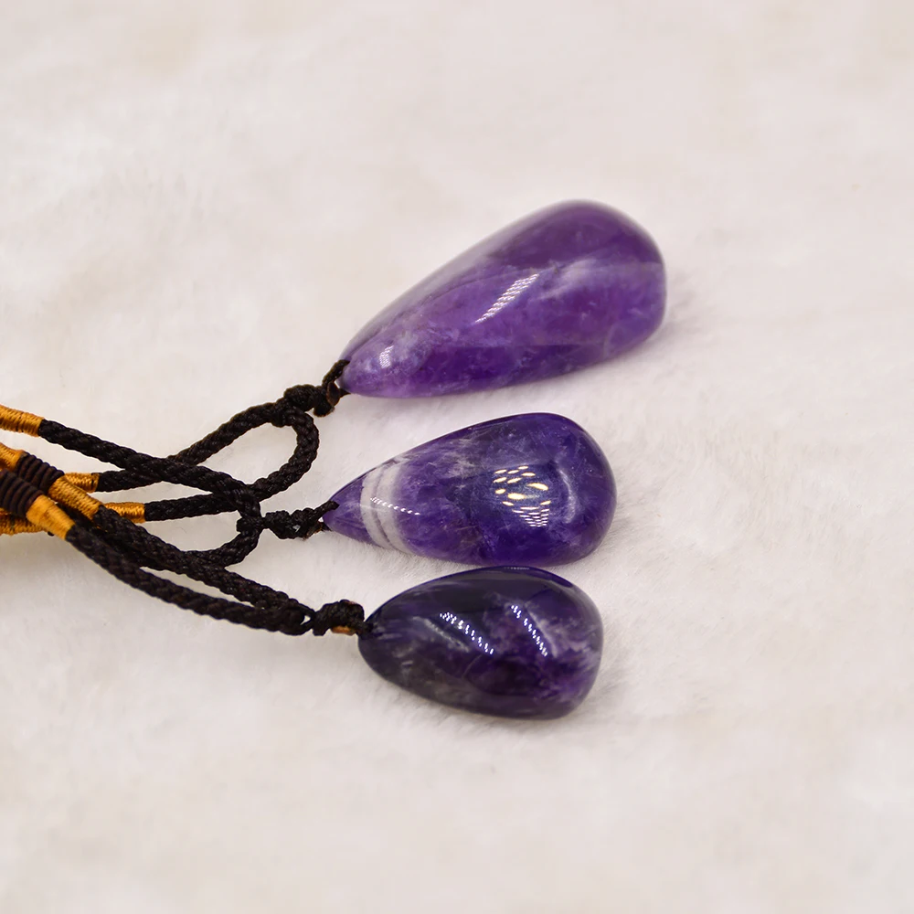 Natural Amethysts Ornament Health Lucky Irregular Shape Stone Crystal Ornament Decoration Original Stone Specimens Pendulum