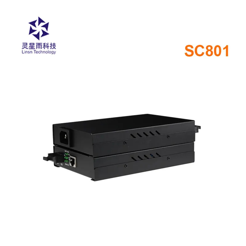 Linsn SC801 Single Mode LED Fiber Convertor support 20km Fiber transmission for outdoor led large screen video wall