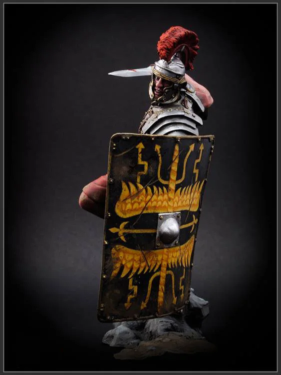 Unpainted Kit 1/24 Roman Optio, 1st century 75mm  figure Historical  Figure Resin  Kit