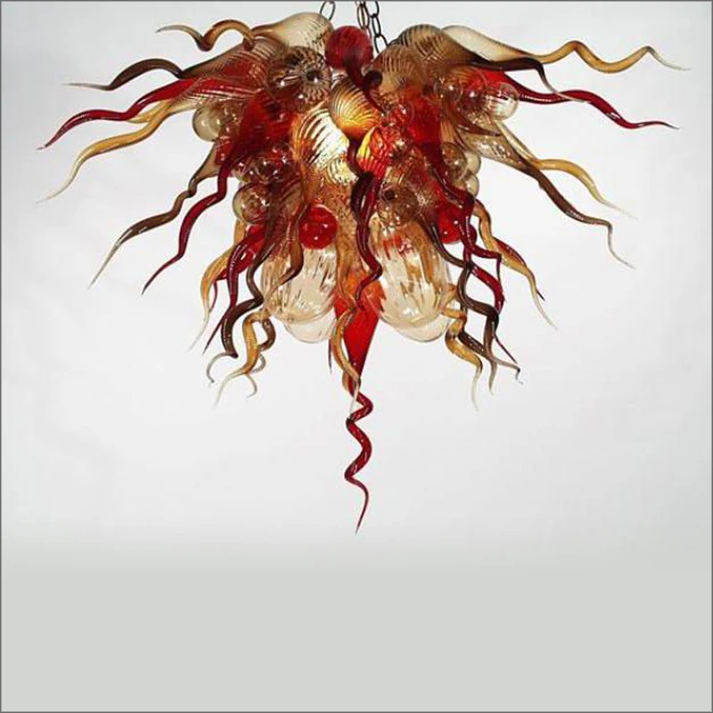 

Top Design Colored Handmade Blown Glass Big Chandelier Hotel Big French Vintage Chandelier
