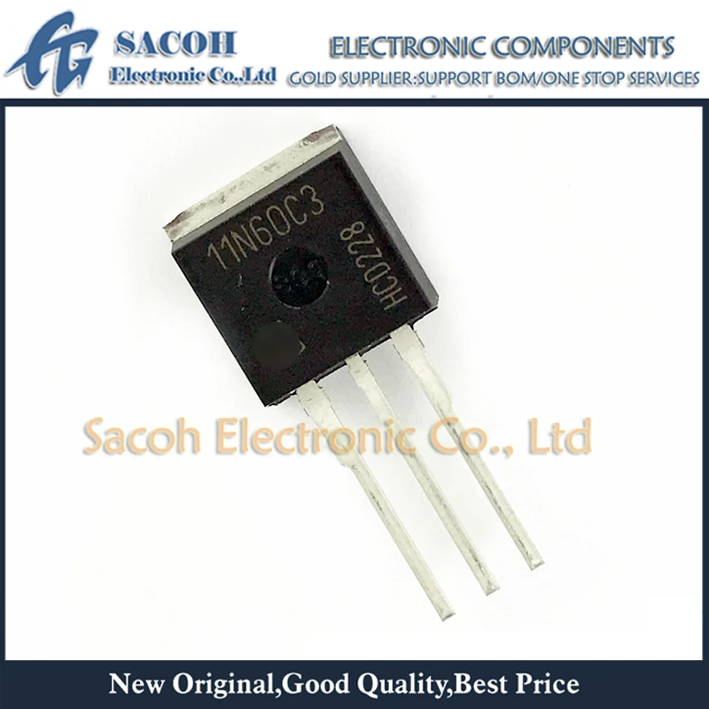 Refurbished Original 10Pcs/Lot SPI11N60C3 11N60C3 OR SPI11N60CFD 11N60CFD OR SPI11N60S5 11N60S5 11N60 TO-262 11A 600V MOSFET